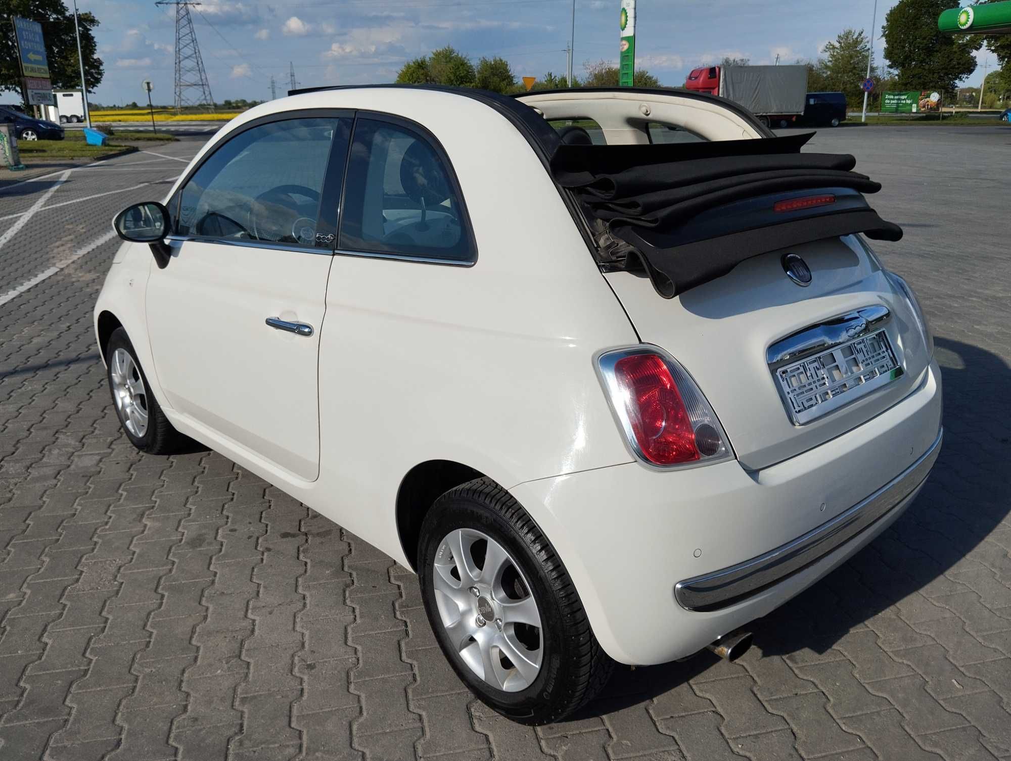 Fiat 500c Kabriolet, benzyna, oryginał lakier, klimatyzacja, Niemcy