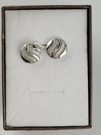 Kolczyki srebrne p.925 z cyrkoniami