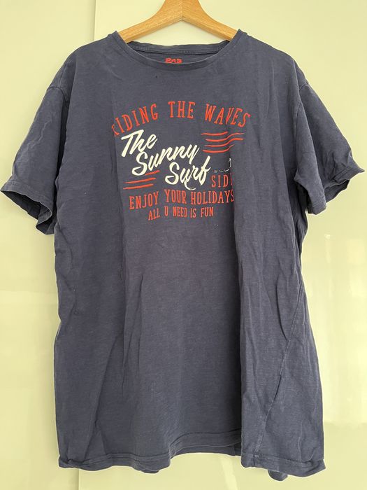Granatowy t-shirt męski Zab Company r.XL