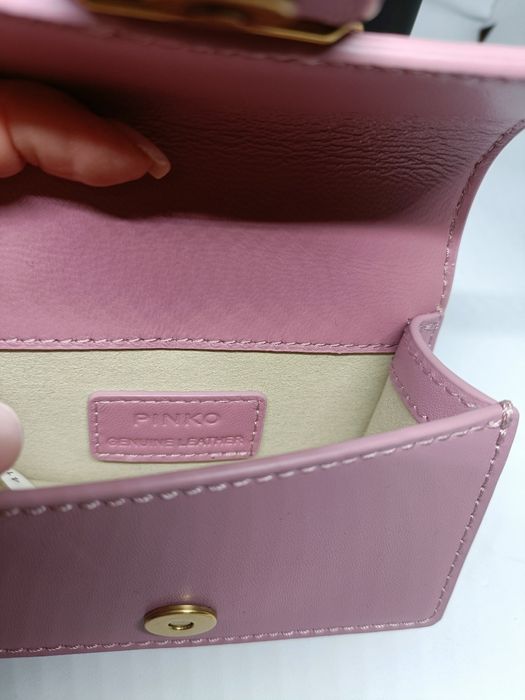 Śliczna torebka Pinko Love Micro Simplus Rosa Antico