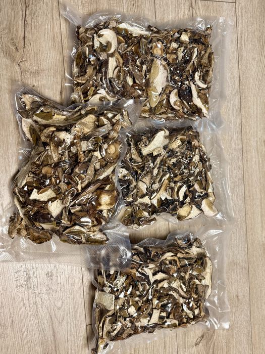 Grzyby suszone pakowane po 150 g