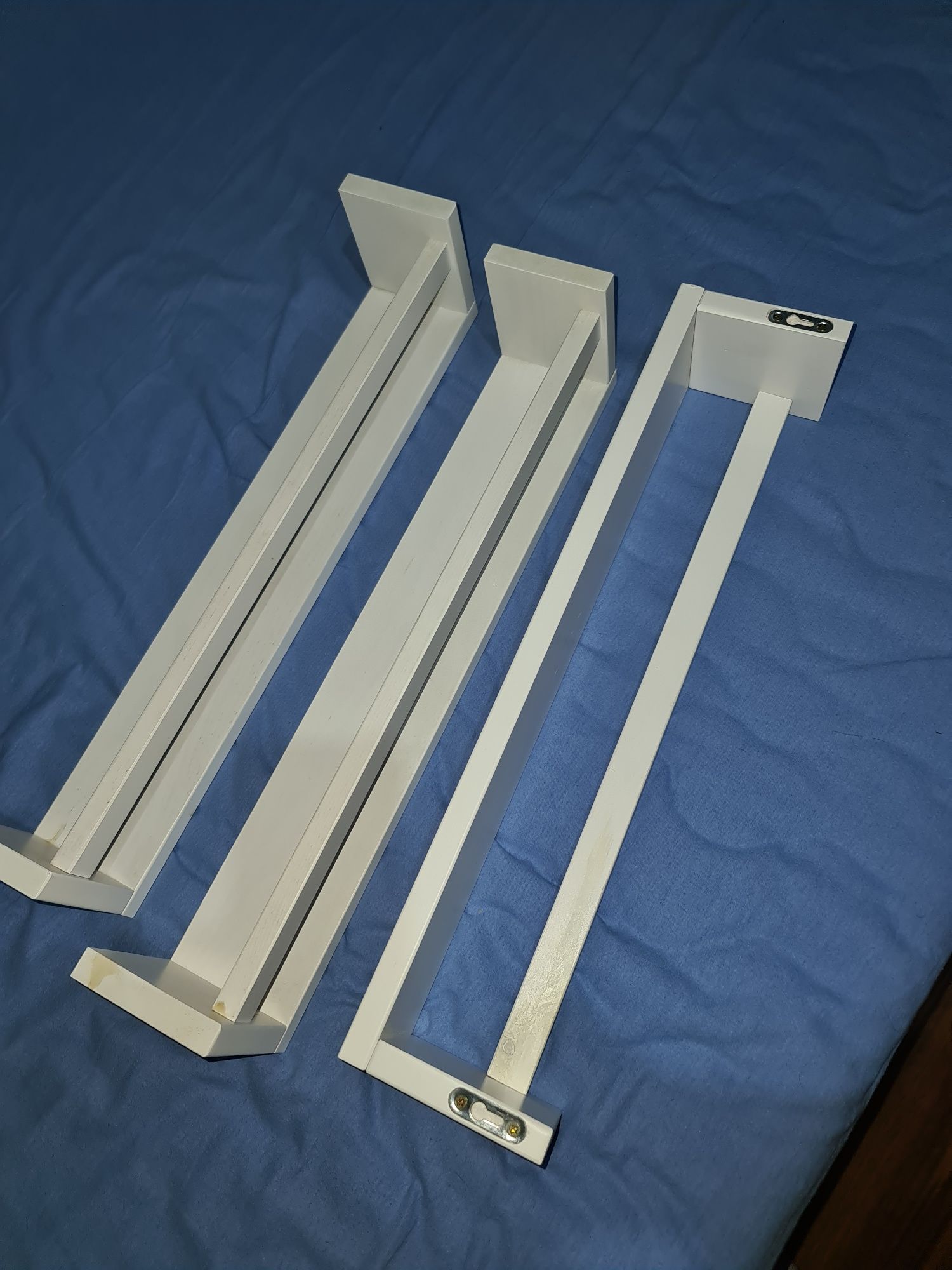 3 półki wiszące białe Ikea