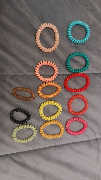 Elásticos para o cabelo coloridos