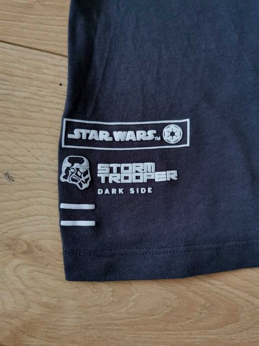 Koszulka Reserved 140 Star Wars, z długim rękawem, stalowa szarość