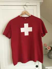 Koszulka 170 chłopięca Szwajcaria Szwajcarska flaga