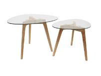 стіл столик  дерев'янний THE HOME DECO FACTORY набір з 2 шт 60x45x43см