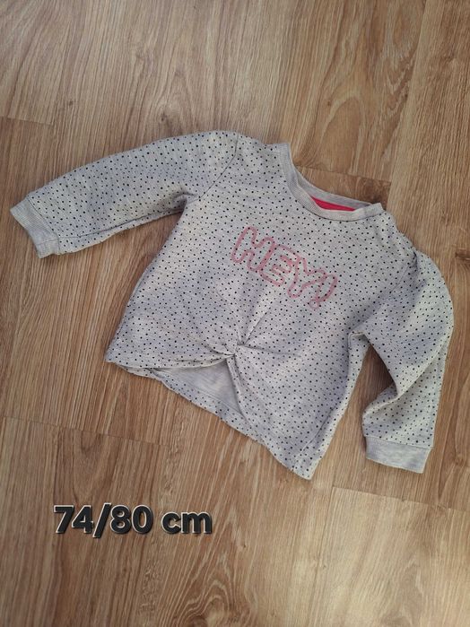Bluza z napisem HEY 74/80 cm