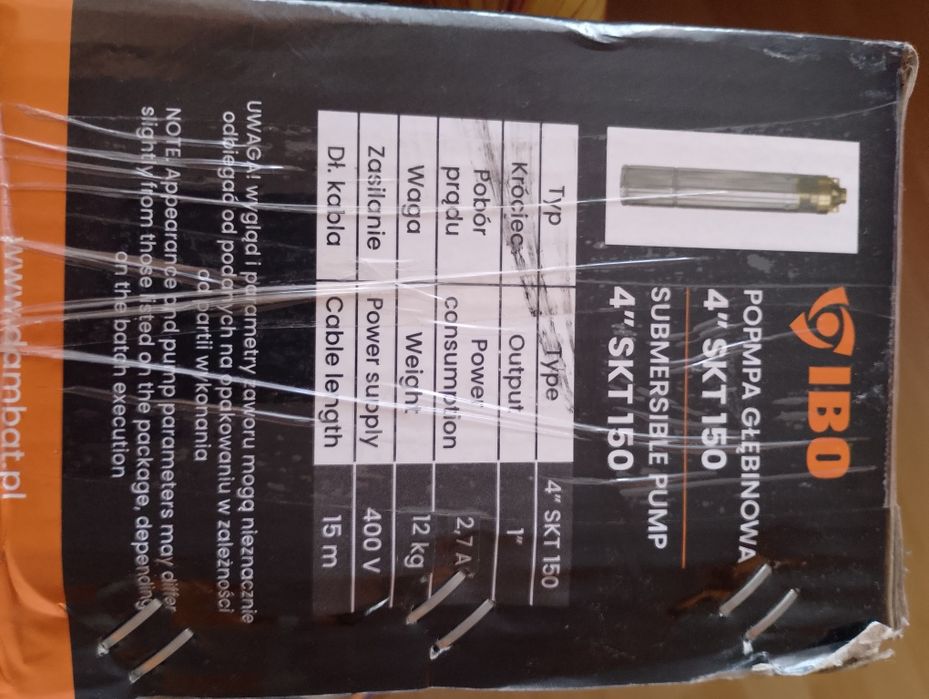 Pompa głębinowa do wody -nowa- nieużywana