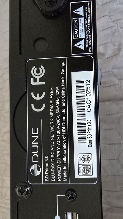 Медіаплеєр Dune BD Prime 3.0 Blu-ray блюрей