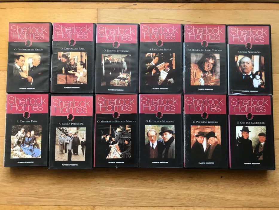 Coleção filmes Sherlock Holmes em VHS