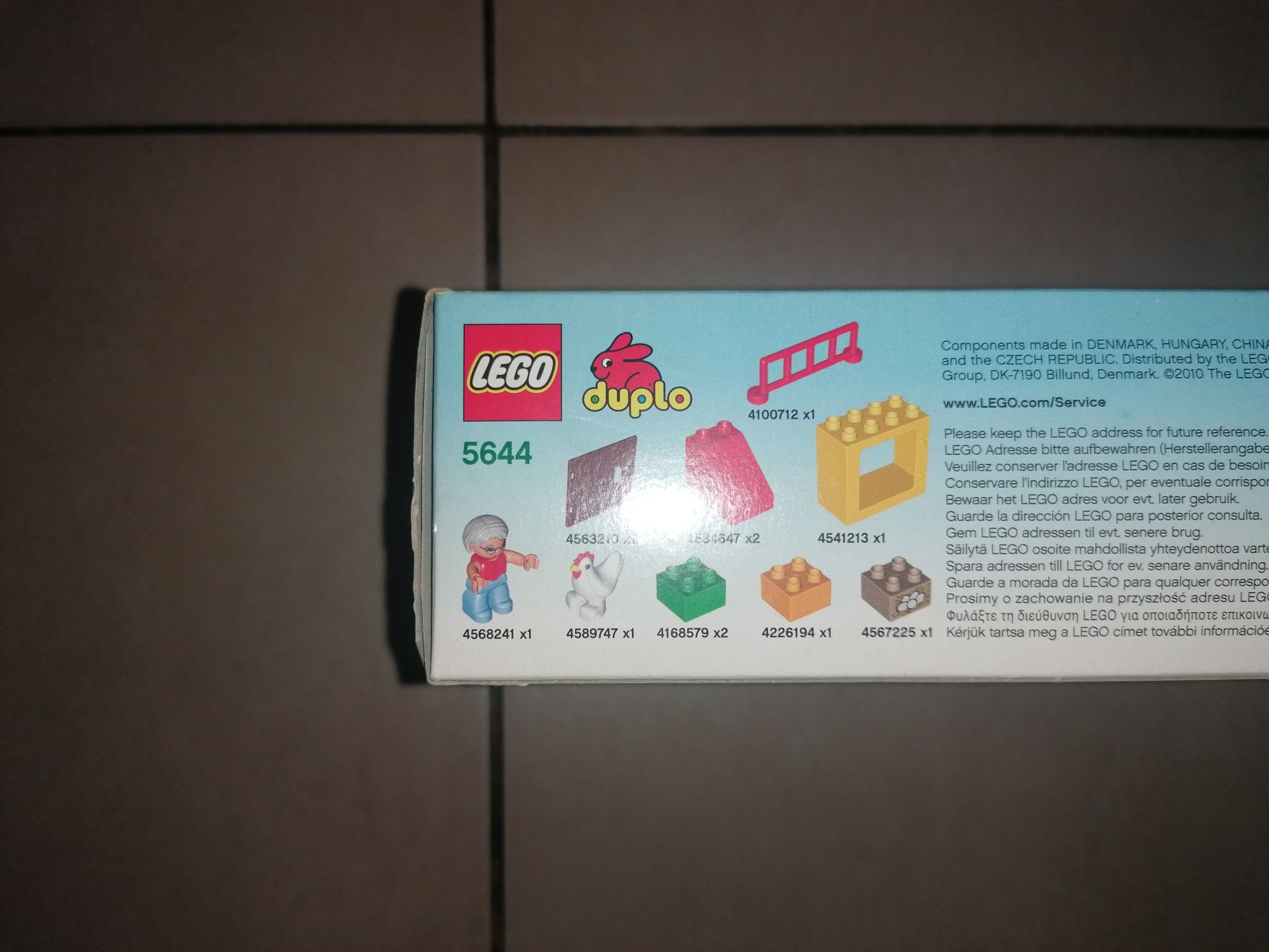 Lego duplo 5644 kurnik z pudełkiem