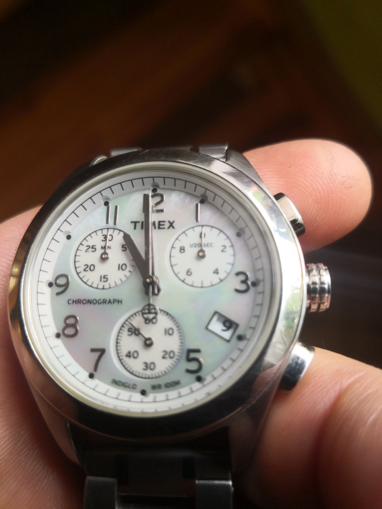 Timex chronograph 1854 WR 100 M indiglo