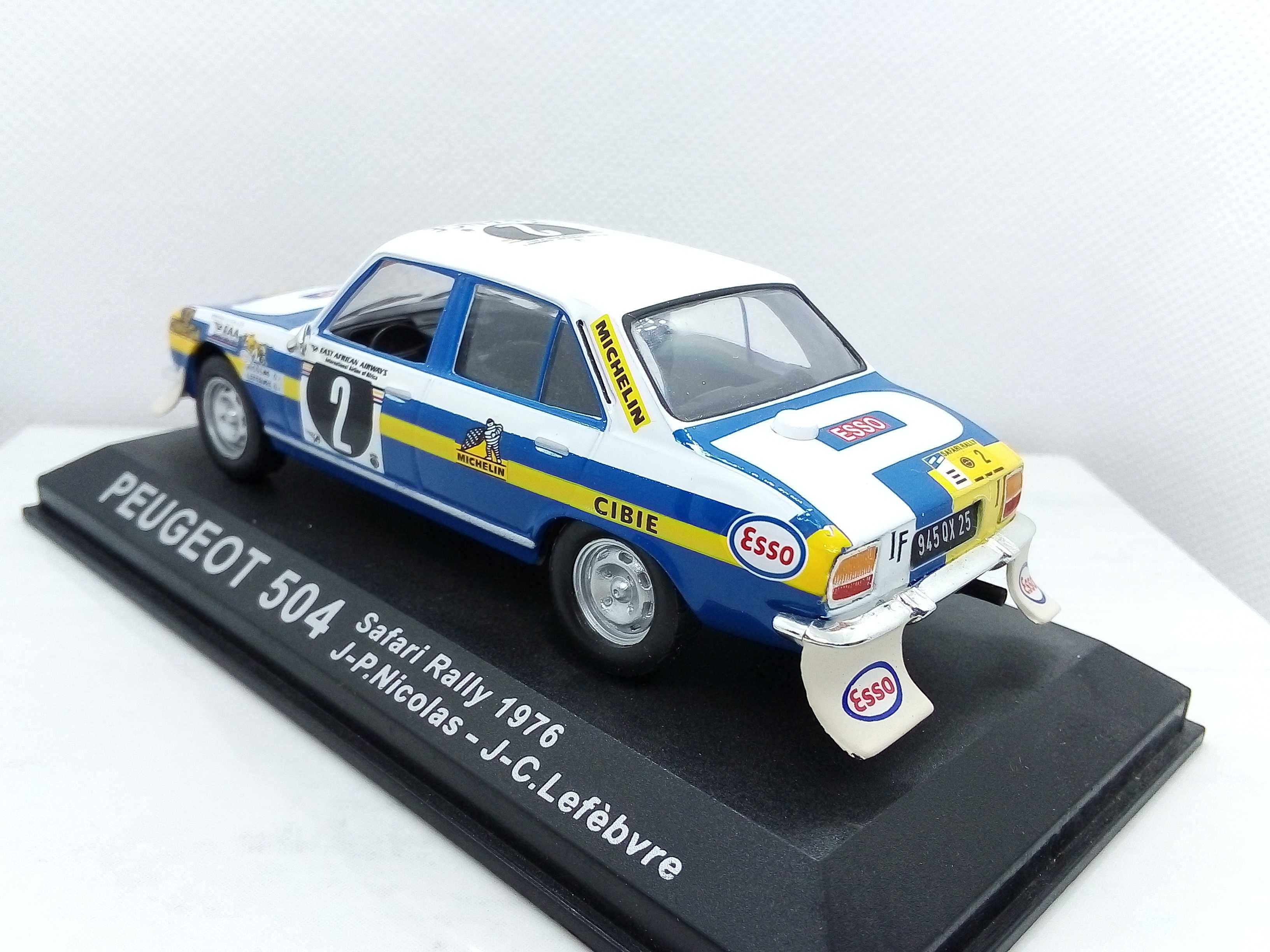 Peugeot 504 Rally Safari 1976 - Altaya (Z019) model w skali 1:43