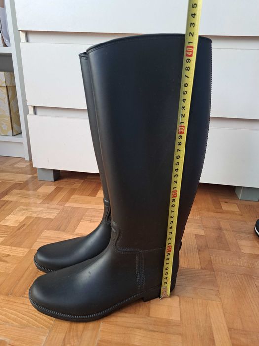 nowe, czarne, eleganckie, damskie gumiaki / kalosze  , rozmiar 39