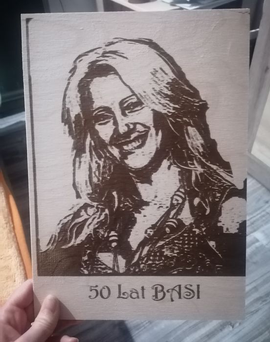 Zdjęcie, obraz wypalane w drewnie, sklejce "Handmade prosto z serca"