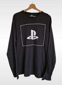 Primark czarna cienka bluza męska Play Station dla fana rozmiar XL