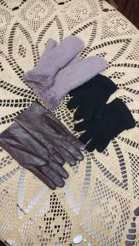 Rękawiczki damskie rozmiar S komplet