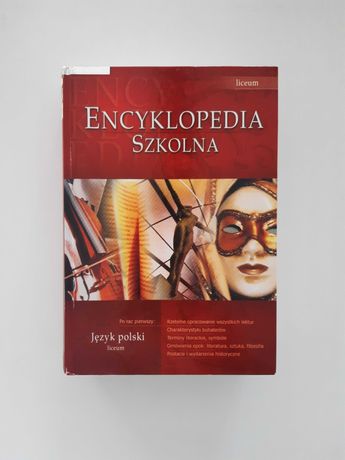 Książka "Encyklopedia Szkolna" Język Polski. Liceum
