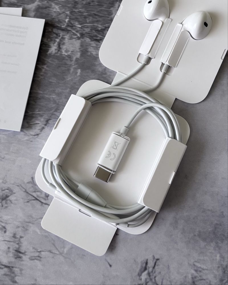 Оригінальні Навушники Провідні Apple EarPods Type-C ЕарПодс для Айфона
