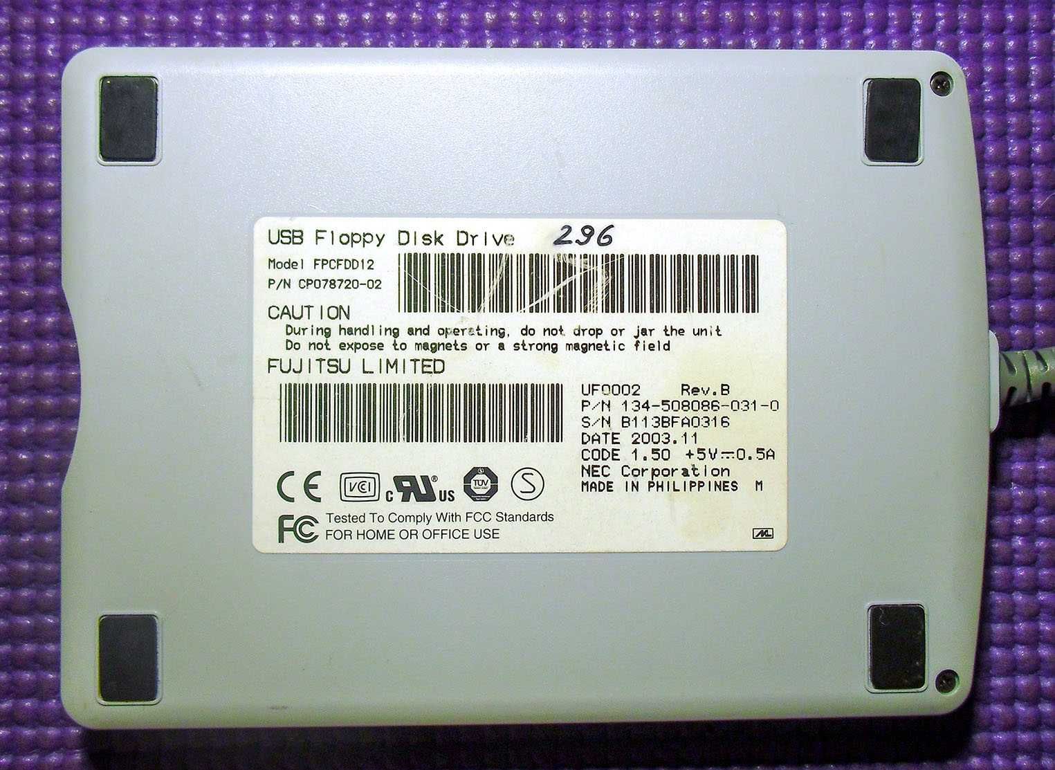 Флоппи дисковод USB внешний FDD 3.5 дюйма