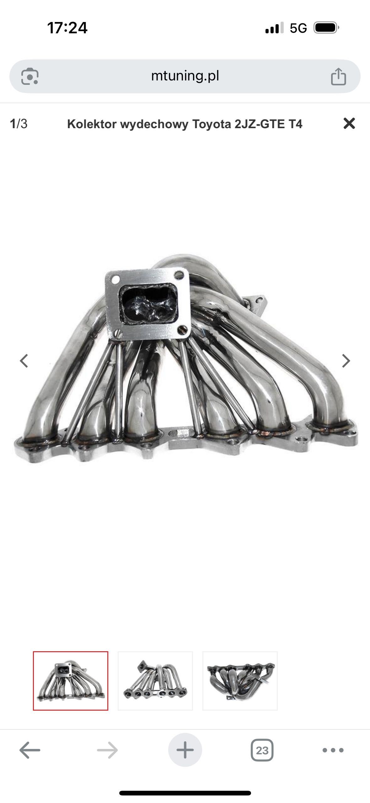 Kolektor wydechowy 2JZ GTE T4