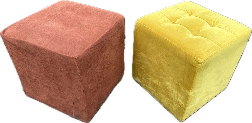Pufa pikowana solidna i stabilna! Pokrowiec gratis