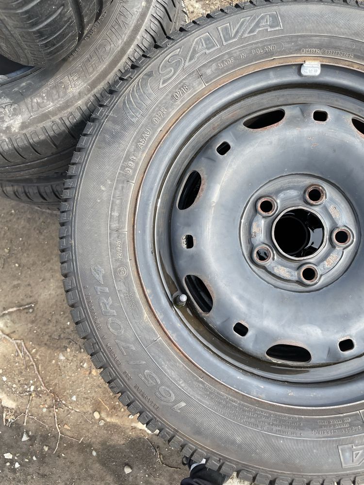 Продам диски з резиною Sava 165/70 R14 НОВІ
