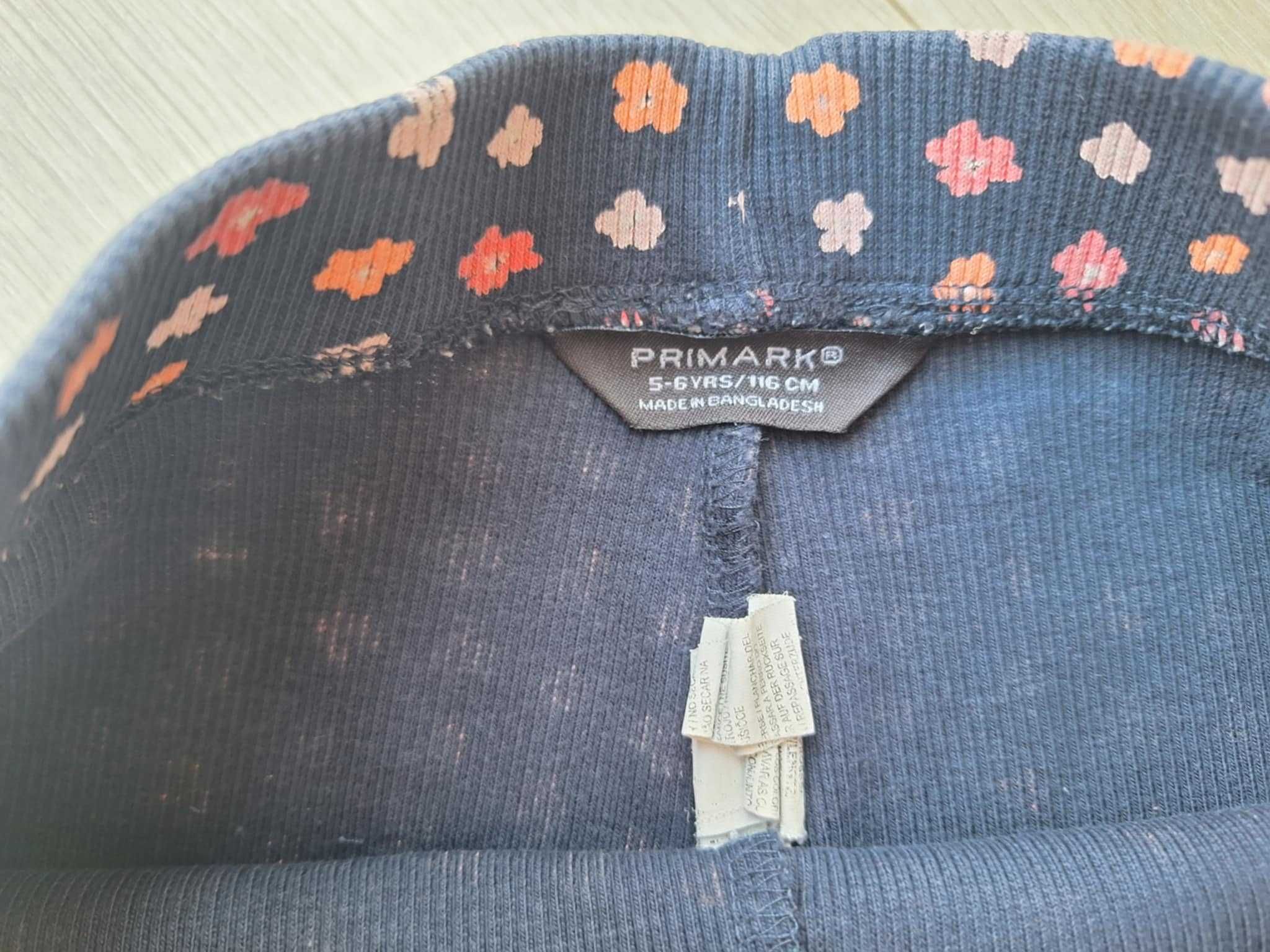 Legginsy Primark w kwiatki 116 cm / 5-6 lat