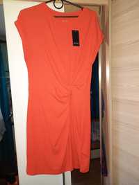 Sukienka elastyczna pomarańczowa  S/M