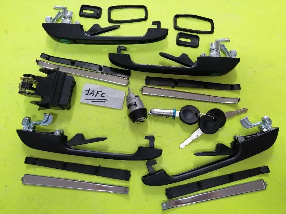 Kit completo 4 puxadores ignição e mala Vw Golf II NOVO