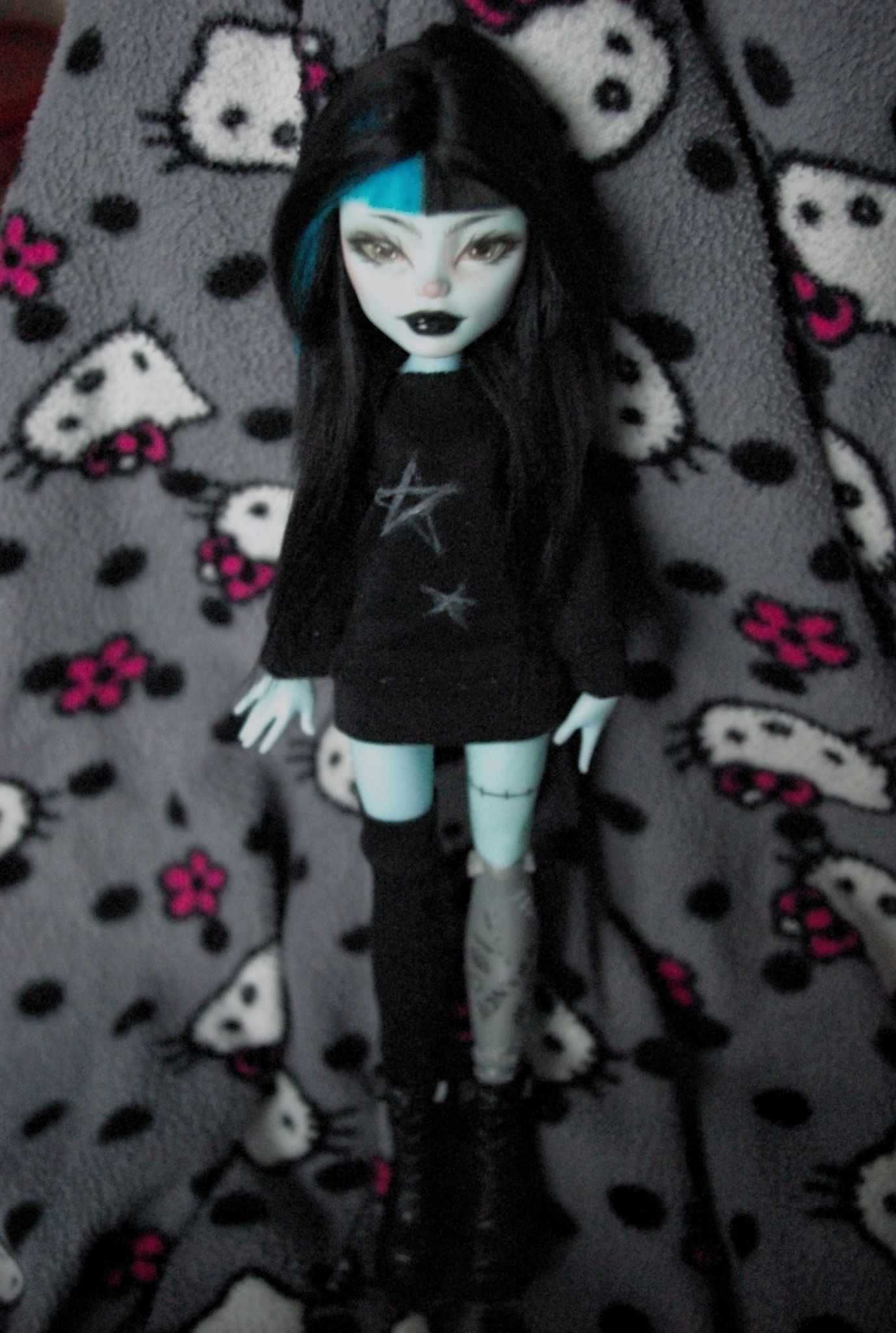 lalka monster high g3 egirl ooak custom repaint