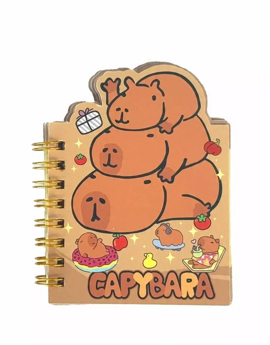 Notes na spiralce DpCraft Kapibara rodzinka 7,9x10,5 cm. DpCraft