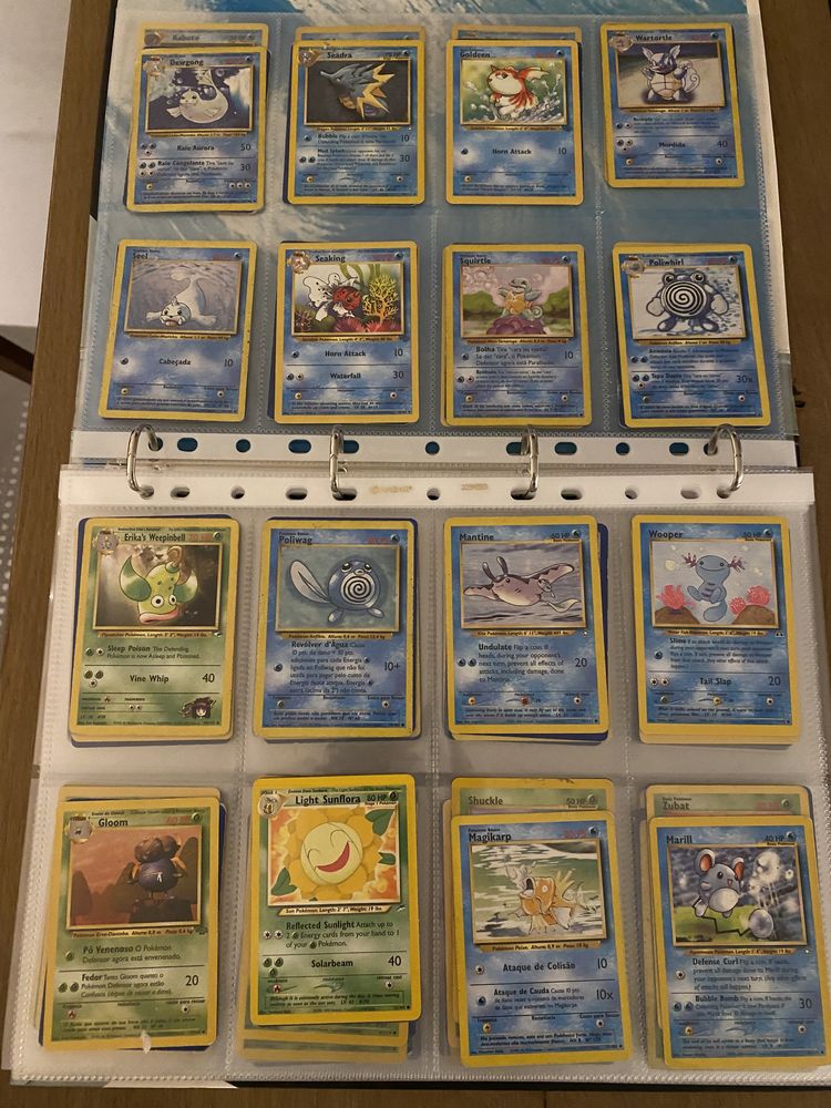 Cartas Pokémon Raras Colecção Antiga (225Cartas)