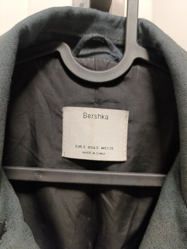 Ramoneska damska skórzana czarna Bershka eko skóra S