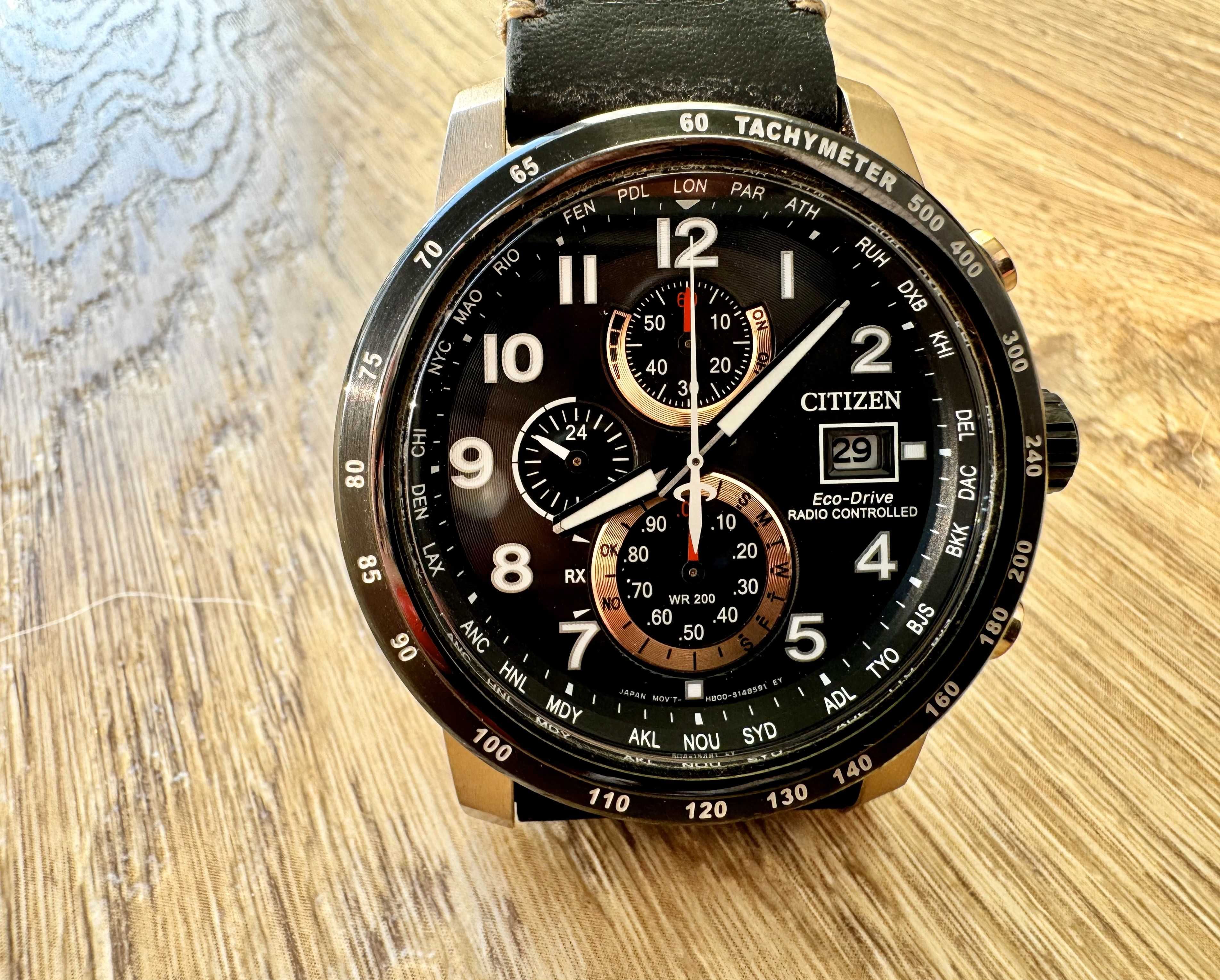 Zegarek męski Citizen Eco-Drive, elegancki sportowy casual na co dzień
