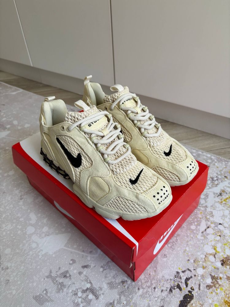Кросівки Nike Air Zoom x Stussy Spiridon Cage 2 Fossil (36-45)