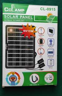 Panel Solarny CL-0915 15W 2xUSB Kemping