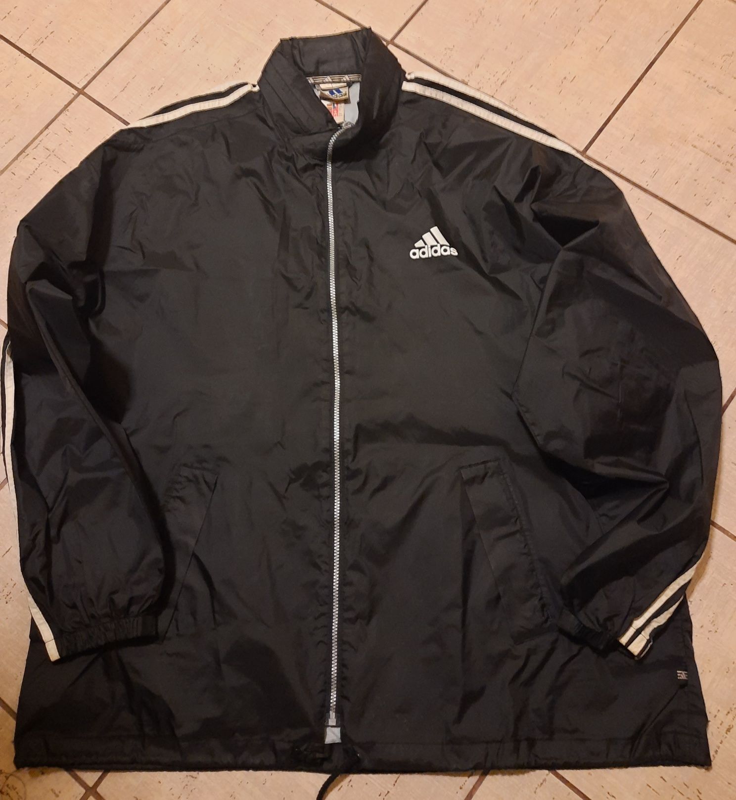 Kurtka czarna adidas przeciwdeszczowa XL