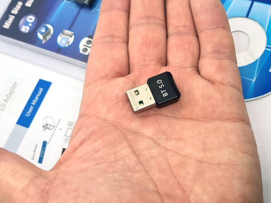 Bluetooth адаптер V5.0 USB +CD беспроводной блютуз ЮСБ лучше чем 4/2