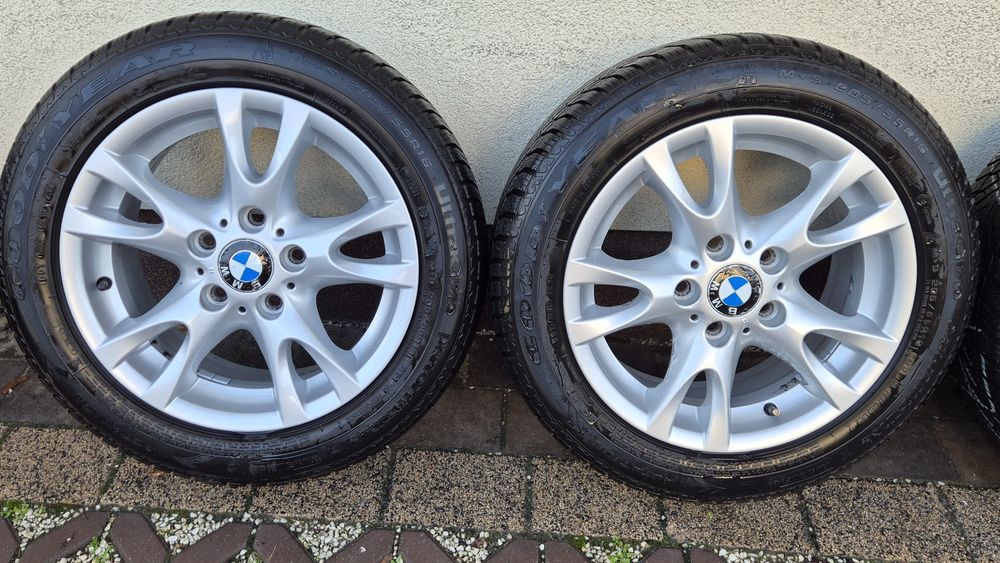 Koła felgi aluminiowe 16" BMW 5x120 opony zimowe