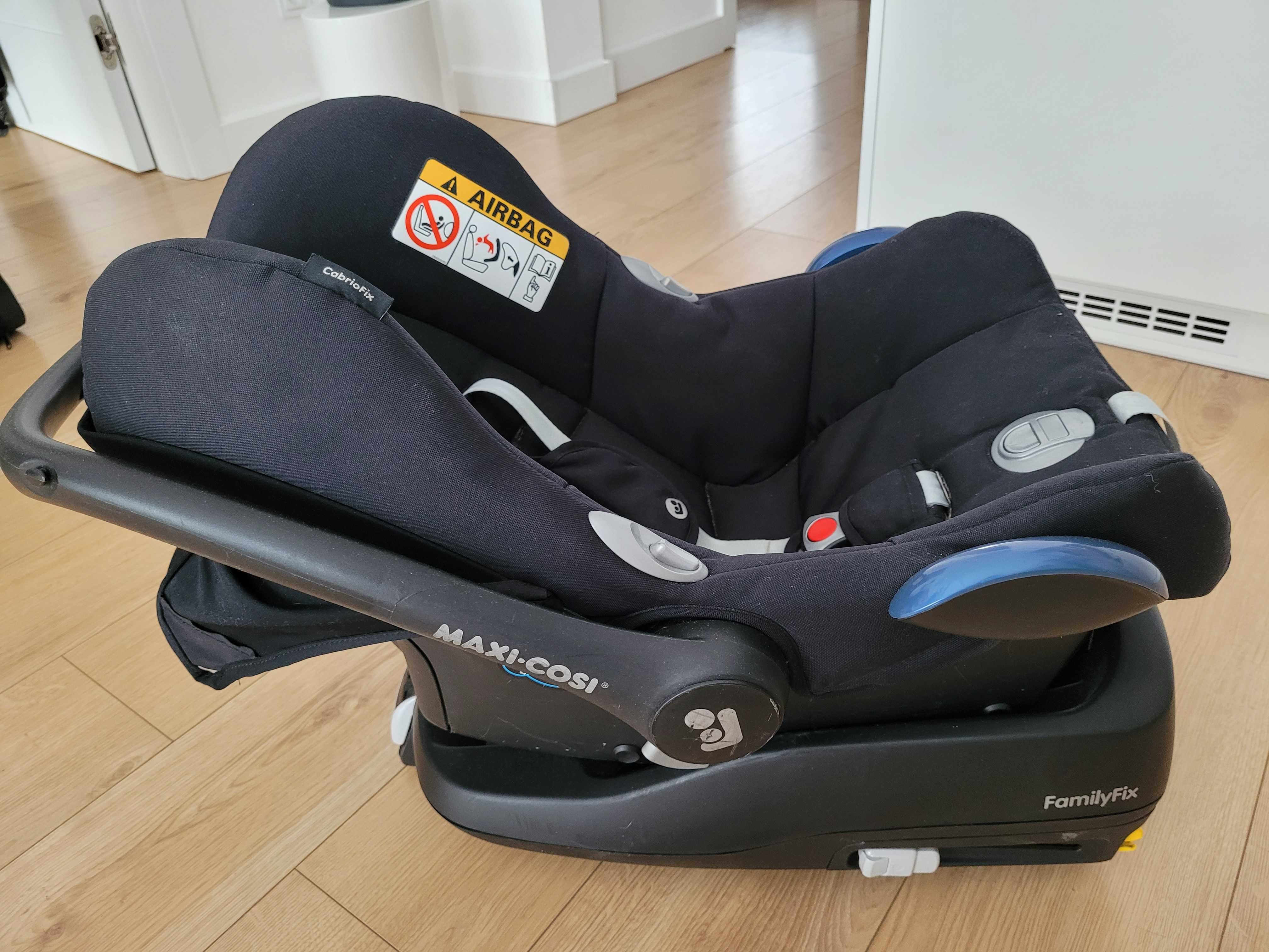 Maxi Cosi fotelik cabriofix plus baza Familyfix 0-13 kg