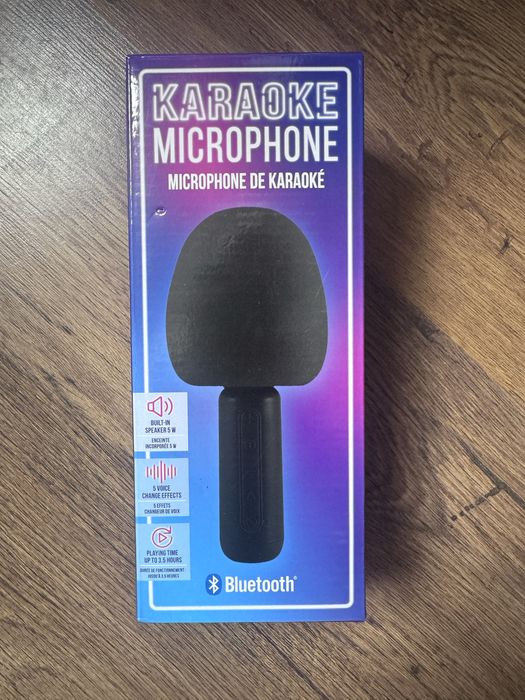 Mikrofon karaoke z Bluetooth z efektami dźwiękowymi