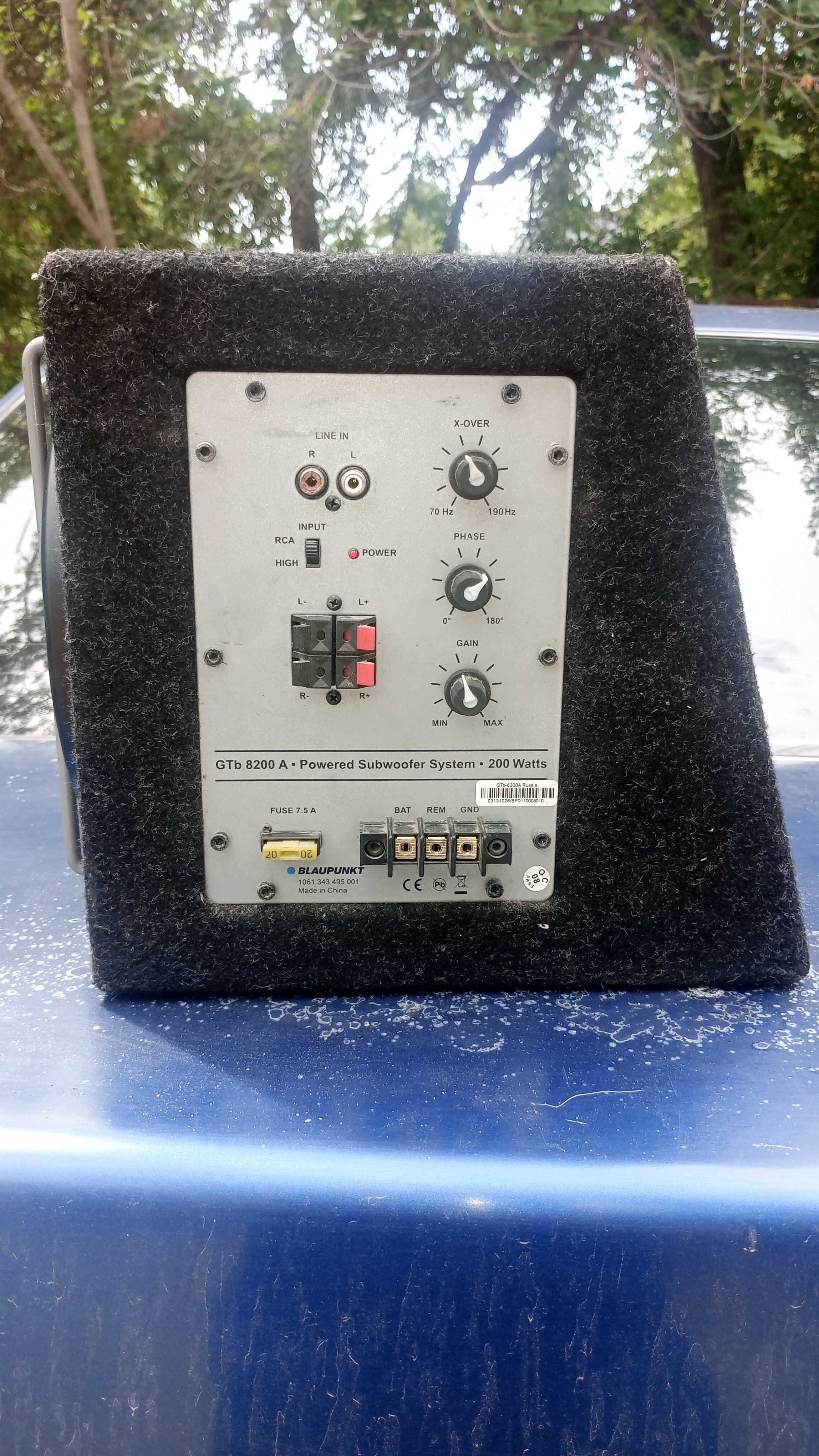 Сабвуфер BLAUPUNKT GTb 8200A
