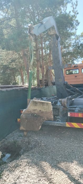 Prace Ziemne Koparka Transport Hakowiec Kruszywo Ziemia