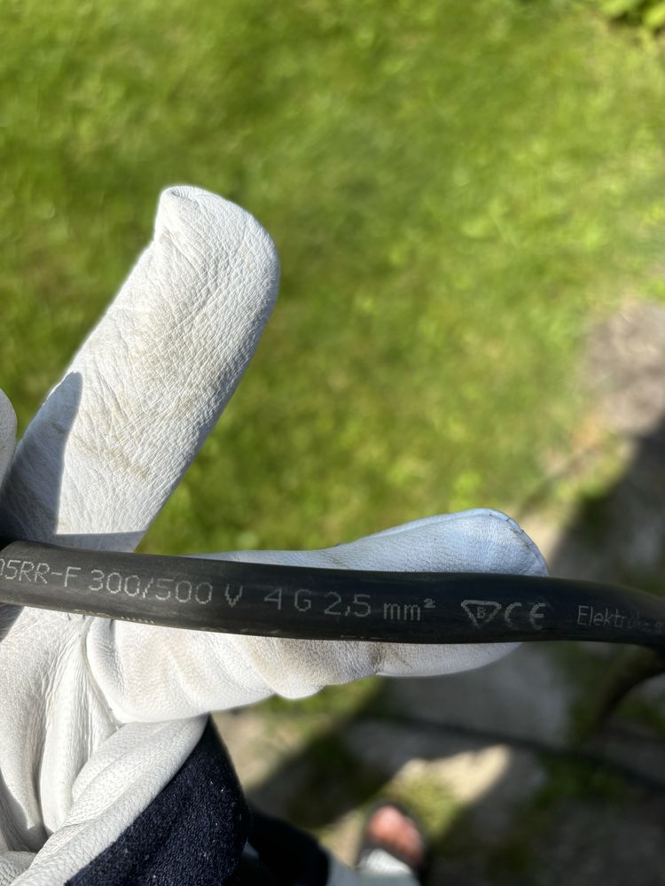 Kabel siłowy 12metrów 4G 2.5  300/500v