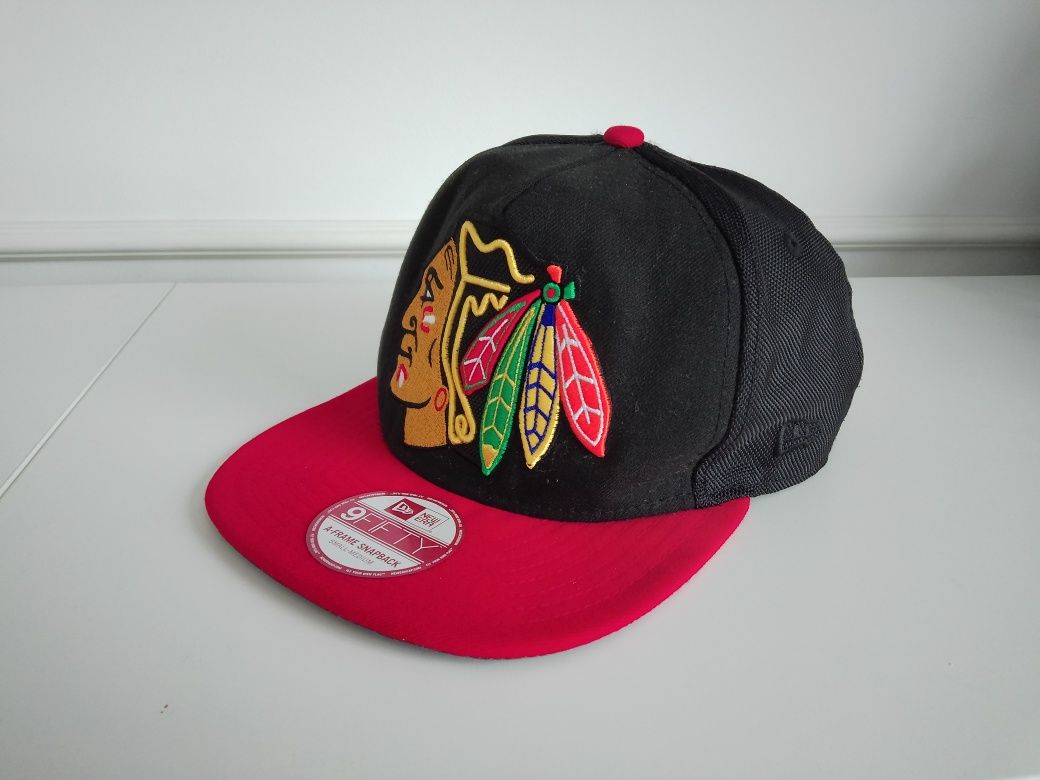 Chicago Blackhawks NHL hokejowa czapka z daszkiem New Era Snapback S-M