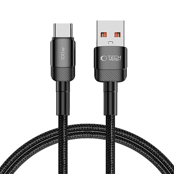 Kabel Tech-Protect UltraBoost Evo USB-C / USB-C 100W 5A 1m - czarny