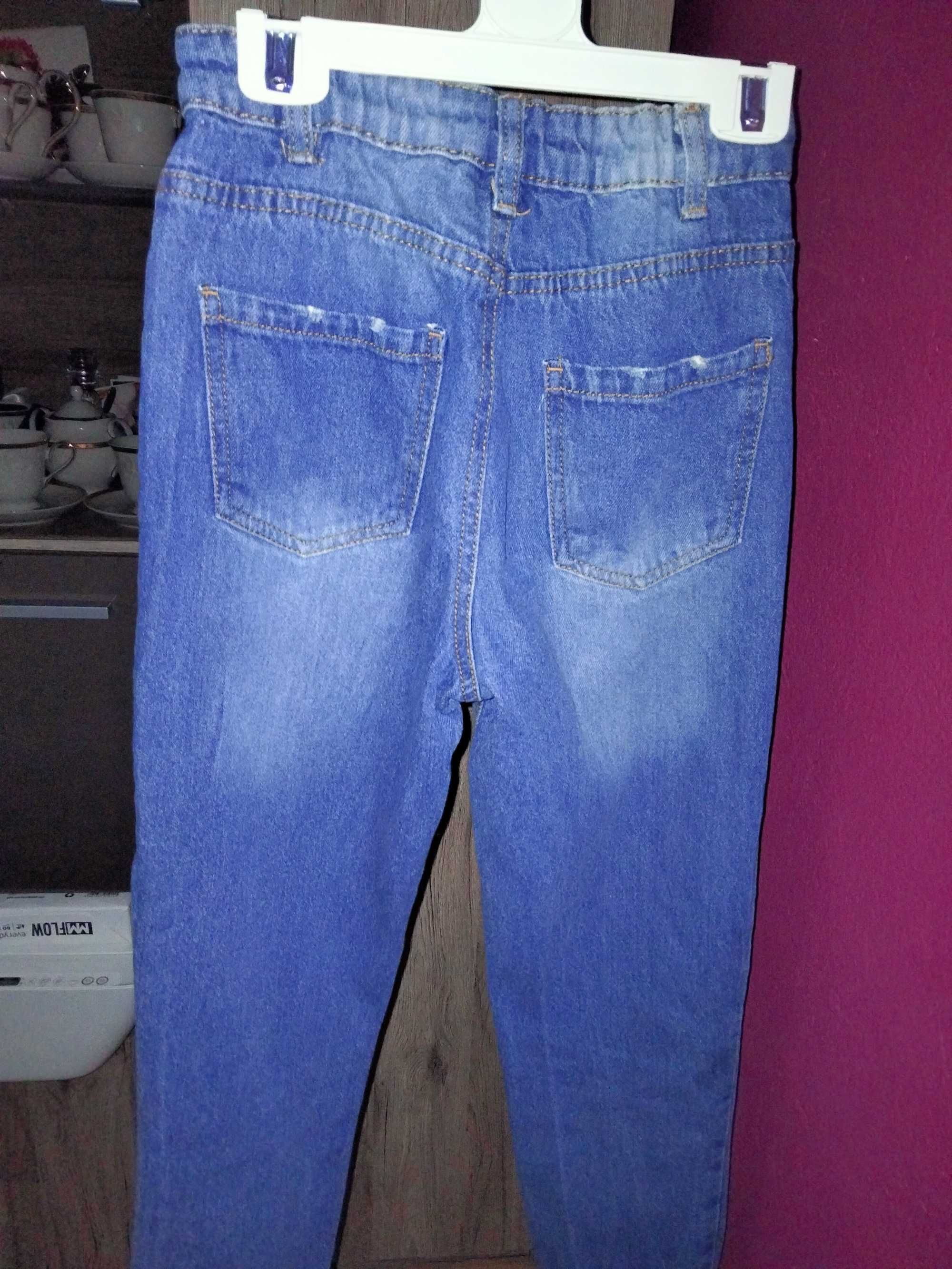 Spodnie jeans niebieskie