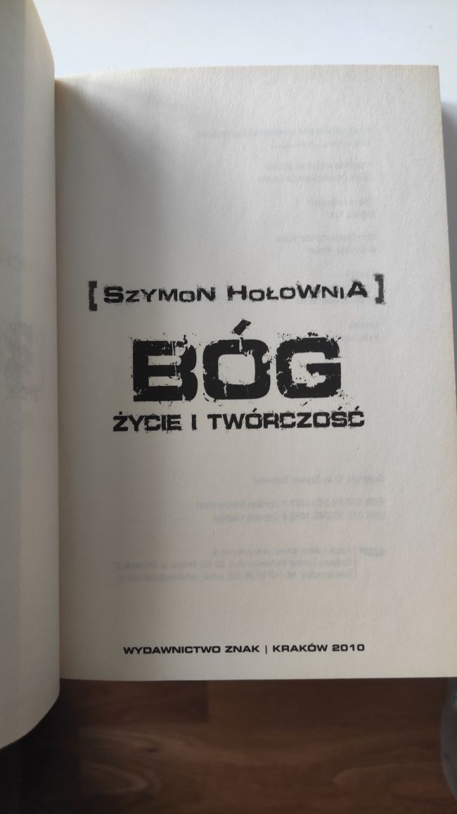 Holownia, Bog, Zycie i tworczosc ksiazka.Stan idealny.
