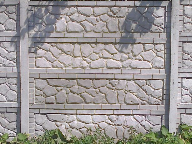 Столб бетонный. Бетонный забор, Огорожі, Залізобетонний забор, паркан.